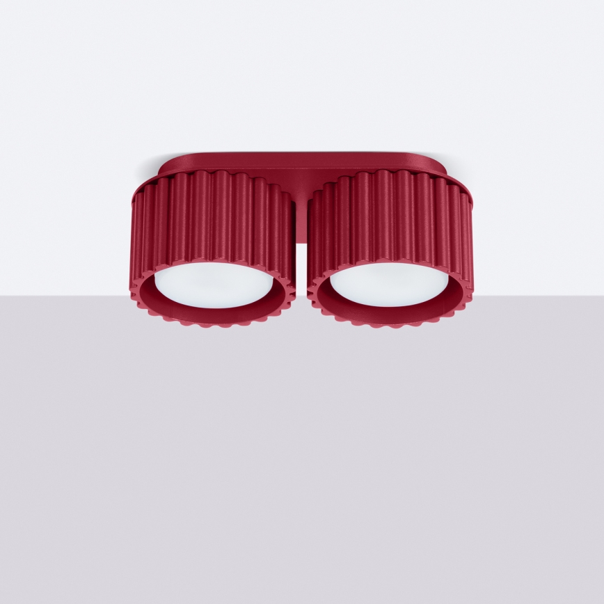 Bodové svietidlo AURA 2xGX53/10W/230V červená