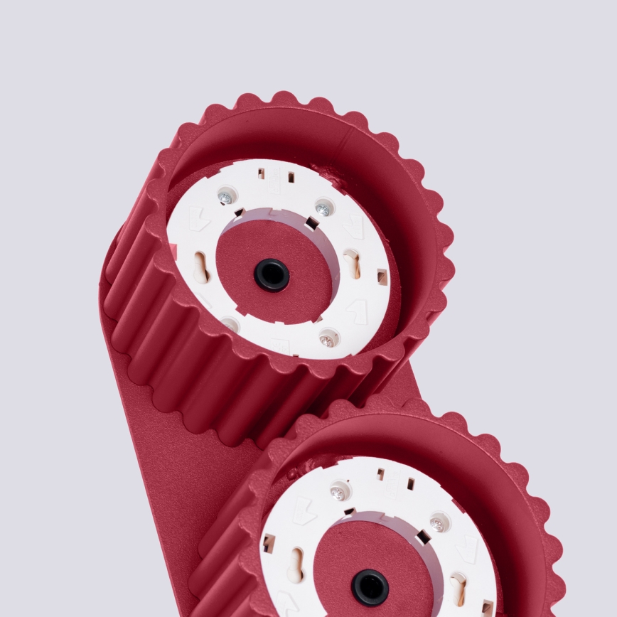 Bodové svietidlo AURA 2xGX53/10W/230V červená