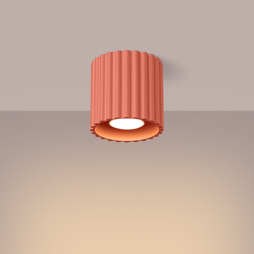 Bodové svietidlo AURA 1x GU10/10W/230V, pr. 10 cm, ružové