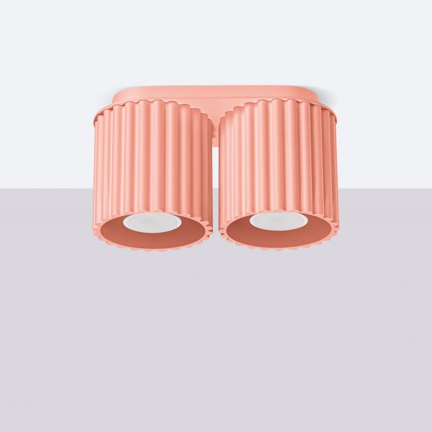 Bodové svietidlo AURA 2xGU10/10W/230V ružové