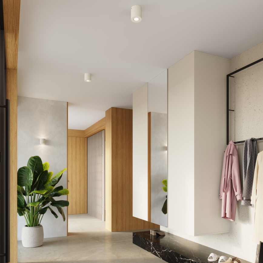 Bodové svietidlo ORBIS 1xGU10/10W/230V betón/krémová