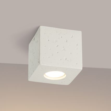 Bodové svietidlo QUAD 1xGU10/10W/230V betón/krémová