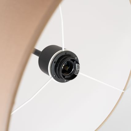 Závesný luster na lanku NEVIA 1xE27/15W/230V Ø 40 cm taupe