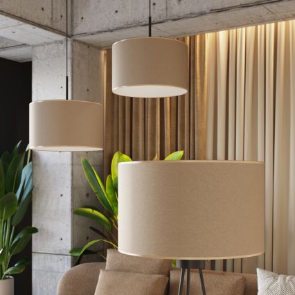 Stojacia lampa NEVIA 1xE27/15W/230V taupe