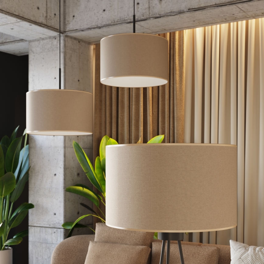 Stojacia lampa NEVIA 1xE27/15W/230V taupe