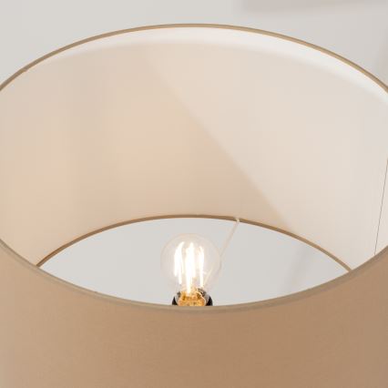 Stojacia lampa NEVIA 1xE27/15W/230V taupe
