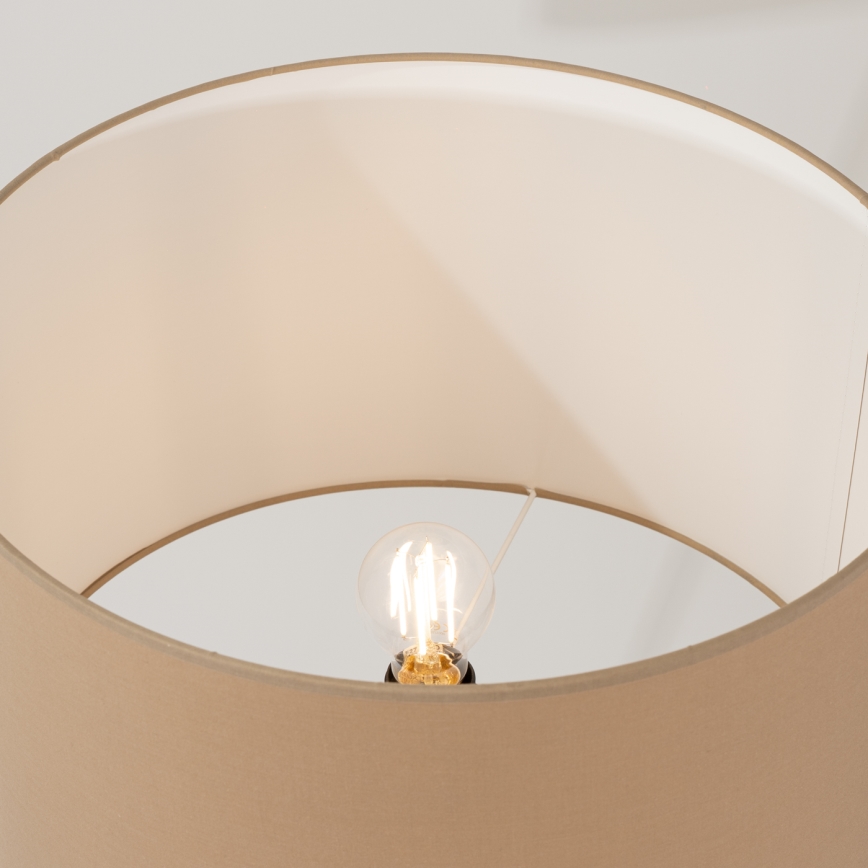 Stojacia lampa NEVIA 1xE27/15W/230V taupe