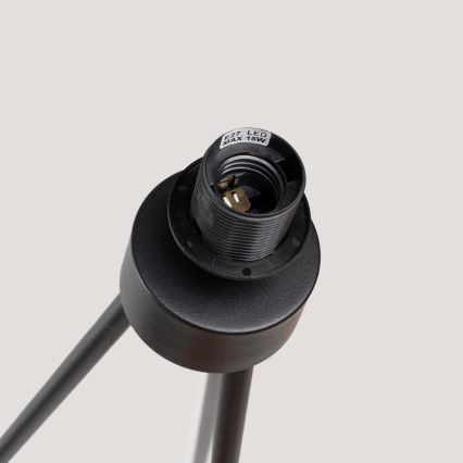 Stojaca lampa NEVIA 1xE27/15W/230V, béžová s mramorovým dekorom