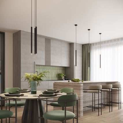 Závesné svietidlo na lanku ARCHE 2xG9/8W/230V čierna