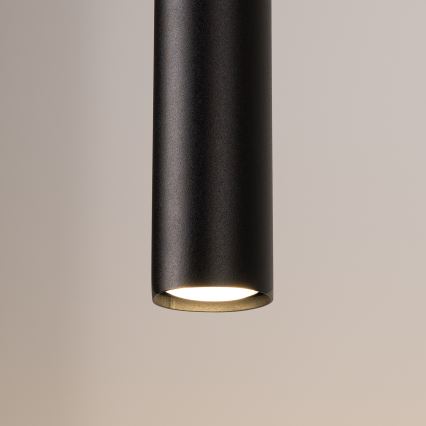 Závesné svietidlo na lankách LAGOS 2xGU10/10W/230V čierne