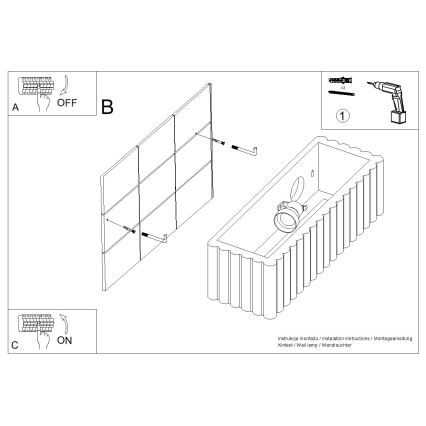 Nástenné svietidlo RIGATA 1xE27/15W/230V keramika/biela