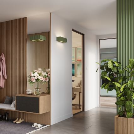 Nástenné svietidlo RIGATA 1xE27/15W/230V keramika/zelená