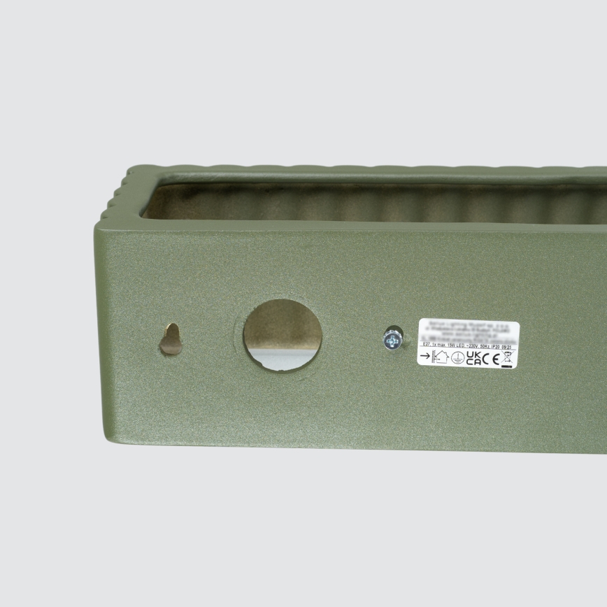 Nástenné svietidlo RIGATA 1xE27/15W/230V keramika/zelená