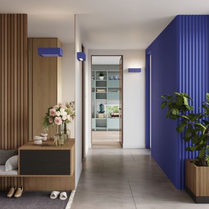 Nástenné svietidlo RIGATA 1xE27/15W/230V keramika/modrá