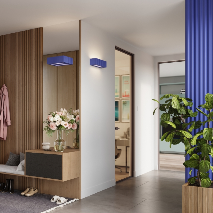 Nástenné svietidlo RIGATA 1xE27/15W/230V keramika/modrá