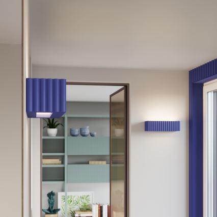 Nástenné svietidlo RIGATA 1xE27/15W/230V keramika/modrá