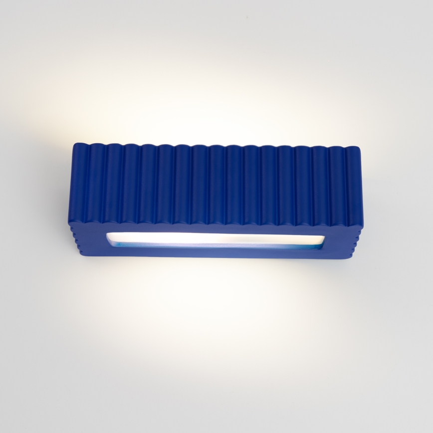 Nástenné svietidlo RIGATA 1xE27/15W/230V keramika/modrá