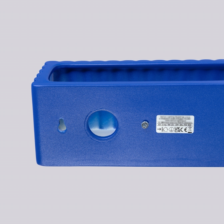 Nástenné svietidlo RIGATA 1xE27/15W/230V keramika/modrá