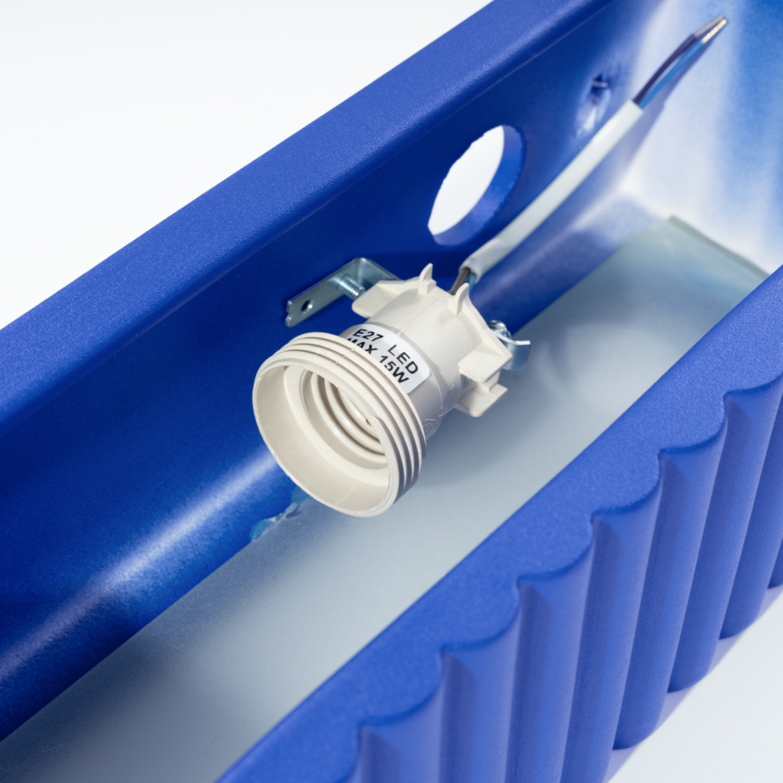 Nástenné svietidlo RIGATA 1xE27/15W/230V keramika/modrá