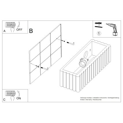 Nástenné svietidlo RIGATA 1xE27/15W/230V keramika/modrá