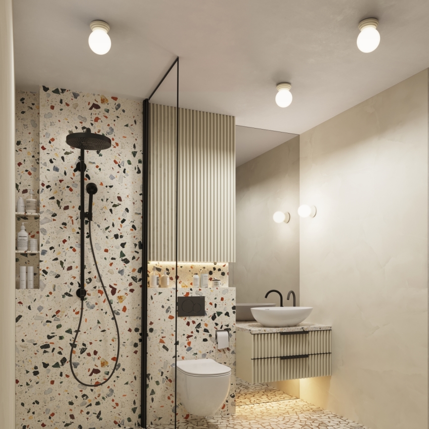 Kúpeľňové nástenné svietidlo ZORI 1xG9/8W/230V IP44 béžové