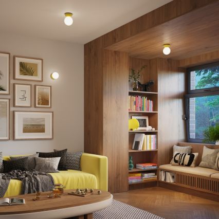 Kúpeľňové nástenné svietidlo ZORI 1xG9/8W/230V IP44 žlté