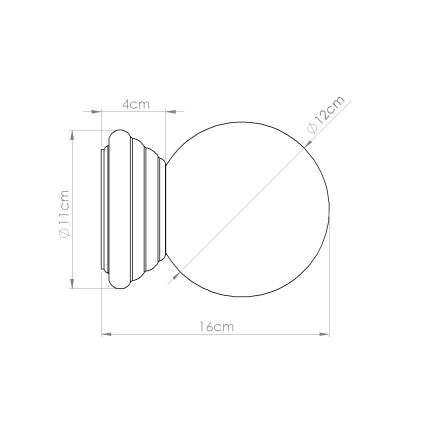 Kúpeľňové nástenné svietidlo ZORI 1xG9/8W/230V IP44 oranžové