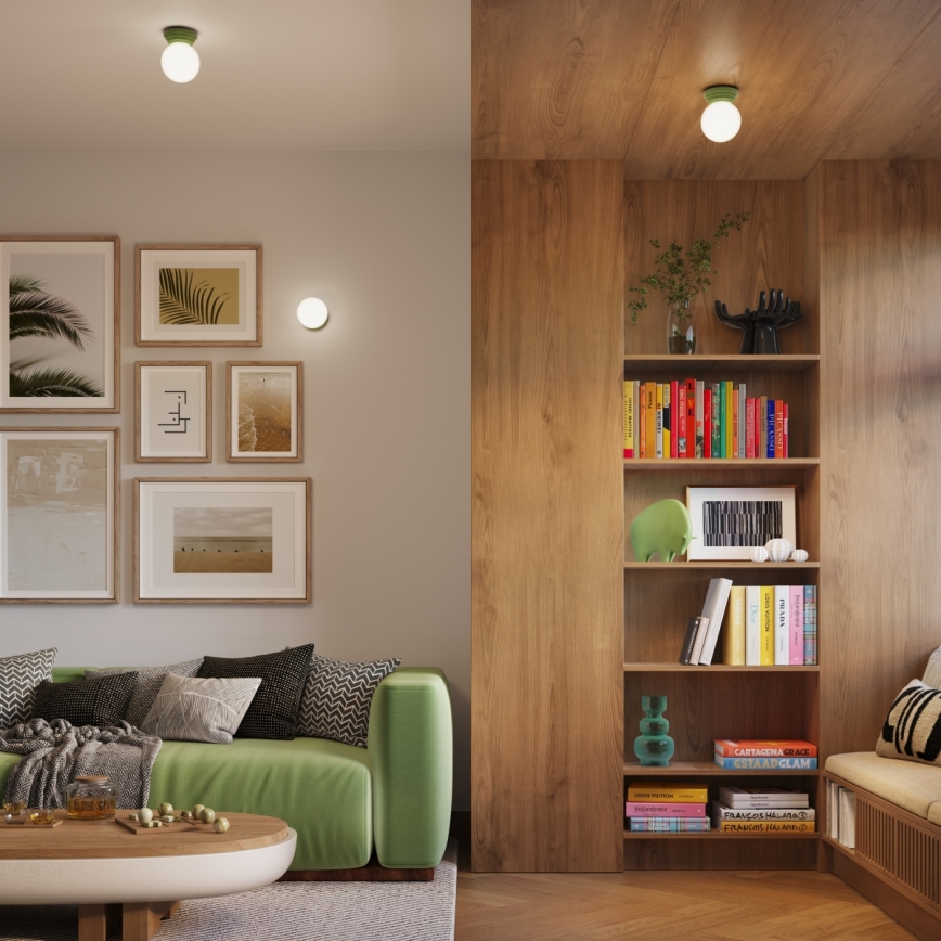 Kúpeľňové nástenné svietidlo ZORI 1xG9/8W/230V IP44 zelená