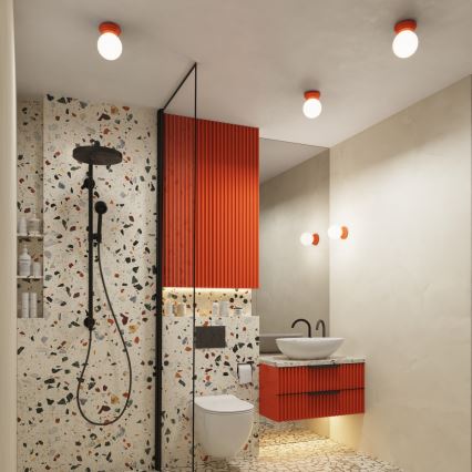 Kúpeľňové nástenné svietidlo ZORI 1xG9/8W/230V IP44 ružové