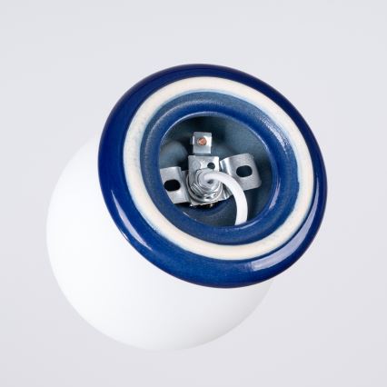 Kúpeľňové nástenné svietidlo ZORI 1xG9/8W/230V IP44 modrá