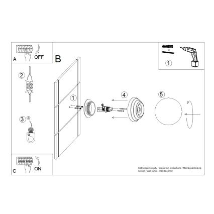 Kúpeľňové nástenné svietidlo ZORI 1xG9/8W/230V IP44 modrá