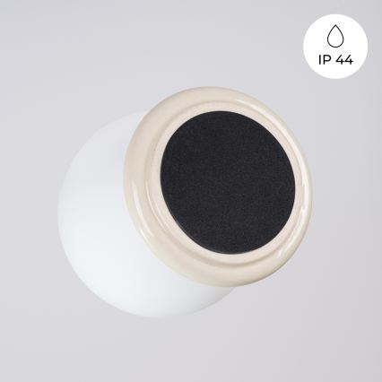 Kúpeľňové stropné svietidlo ZORI 1xG9/8W/230V pr. 12 cm IP44 béžové