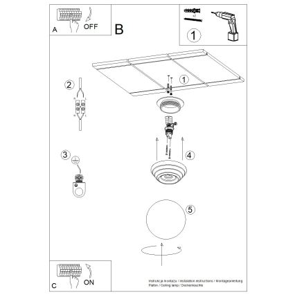 Kúpeľňové stropné svietidlo ZORI 1xG9/8W/230V, priemer 12 cm, IP44, žlté