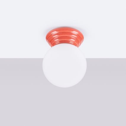 Kúpeľňové stropné svietidlo ZORI 1xG9/8W/230V pr. 12 cm IP44 ružová