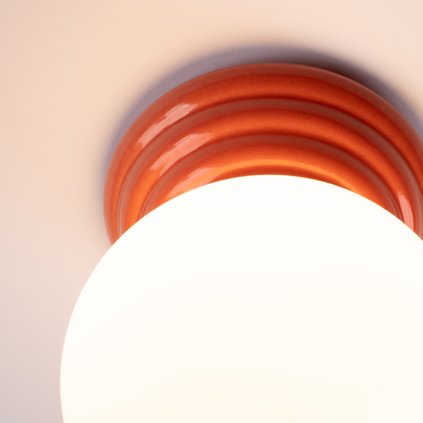 Kúpeľňové stropné svietidlo ZORI 1xG9/8W/230V pr. 12 cm IP44 ružová