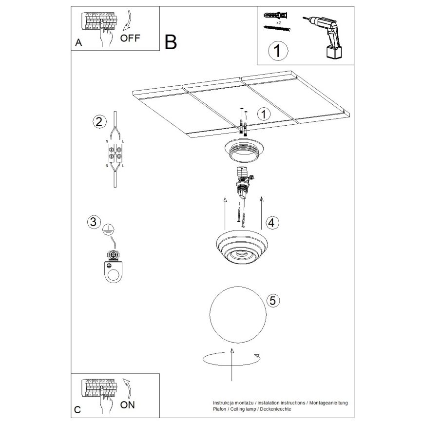 Kúpeľňové stropné svietidlo ZORI 1xG9/8W/230V priemer 12 cm IP44 modré