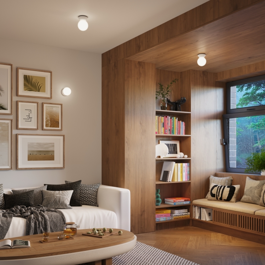 Kúpeľňové nástenné svietidlo ZORI 1xG9/8W/230V IP44 biela