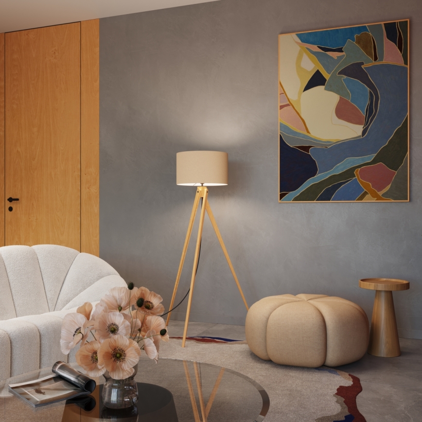 Stojacia lampa NATT 1xE27/15W/230V taupe