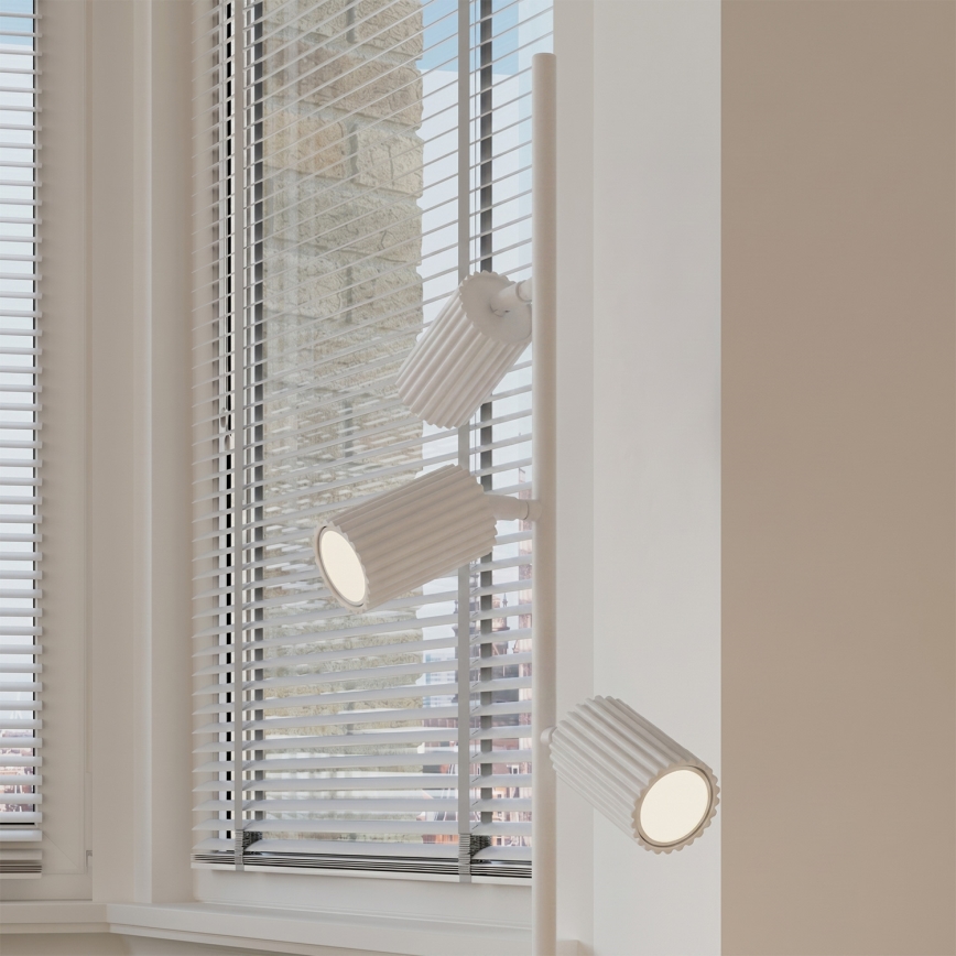 Stojacia lampa KARBON 3xGU10/10W/230V biela