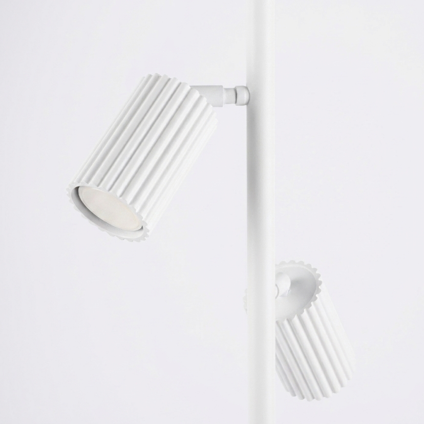 Stojacia lampa KARBON 3xGU10/10W/230V biela