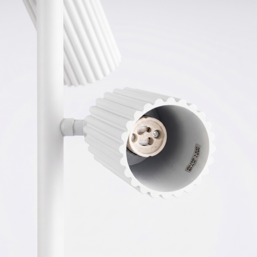 Stojacia lampa KARBON 3xGU10/10W/230V biela