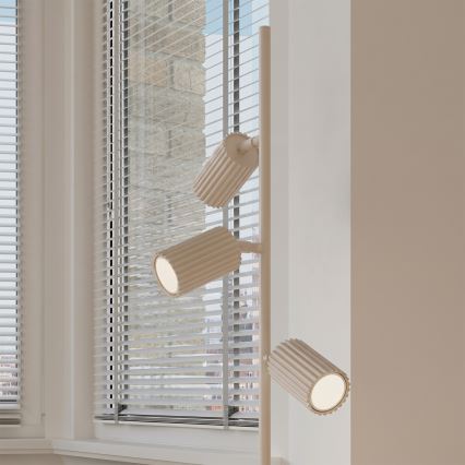 Stojacia lampa KARBON 3xGU10/10W/230V krémová