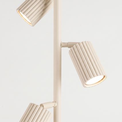 Stojacia lampa KARBON 3xGU10/10W/230V krémová