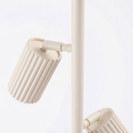 Stojacia lampa KARBON 3xGU10/10W/230V krémová