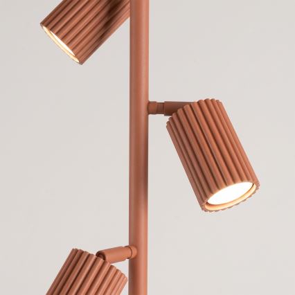 Stojacia lampa KARBON 3xGU10/10W/230V oranžová