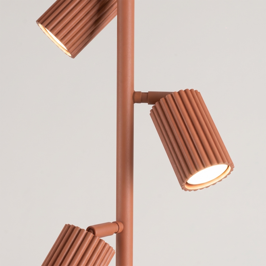 Stojacia lampa KARBON 3xGU10/10W/230V oranžová