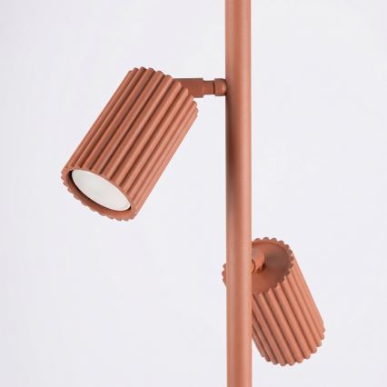 Stojacia lampa KARBON 3xGU10/10W/230V oranžová