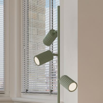 Stojacia lampa KARBON 3xGU10/10W/230V zelená