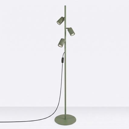 Stojacia lampa KARBON 3xGU10/10W/230V zelená
