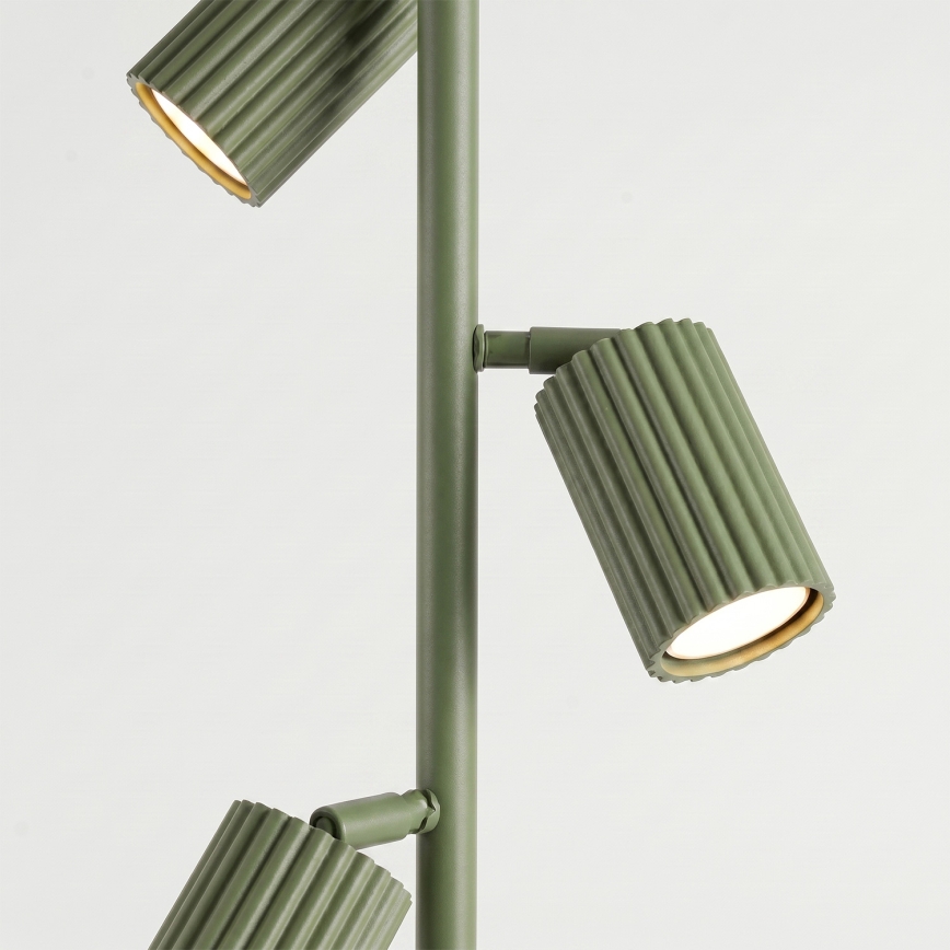 Stojacia lampa KARBON 3xGU10/10W/230V zelená